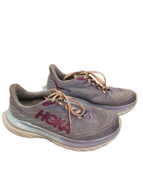 Hoka One One Mach 5 Womens 8.5 B Shoe Purple Running Walking Gym Cushion Sneaker